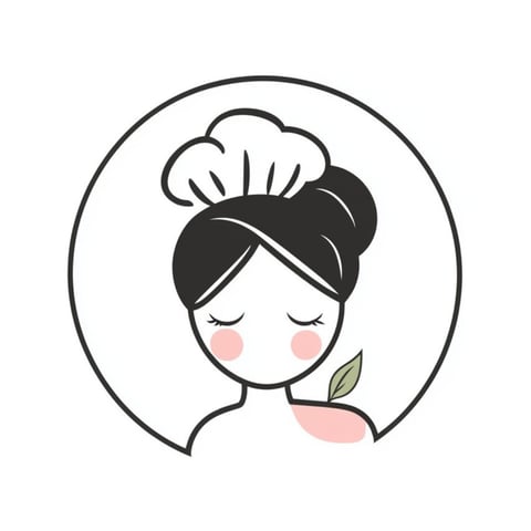 Chef with a green leaf on her shoulder.